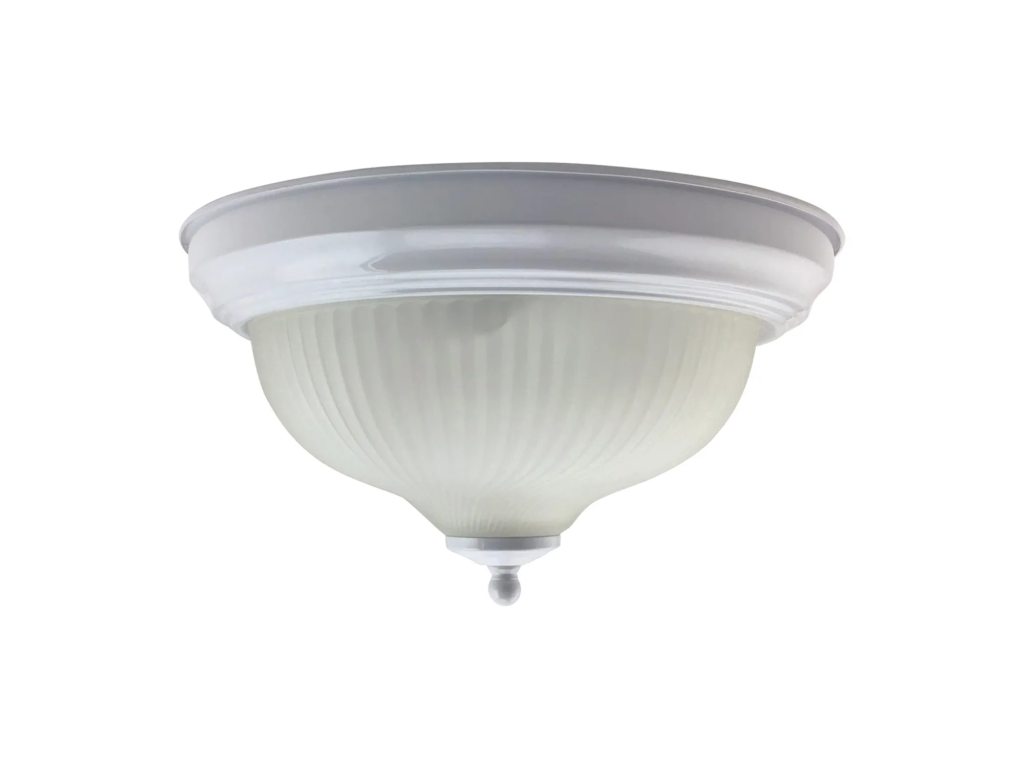 MT50075W  White Finish Flush Fitting 2 X 60W